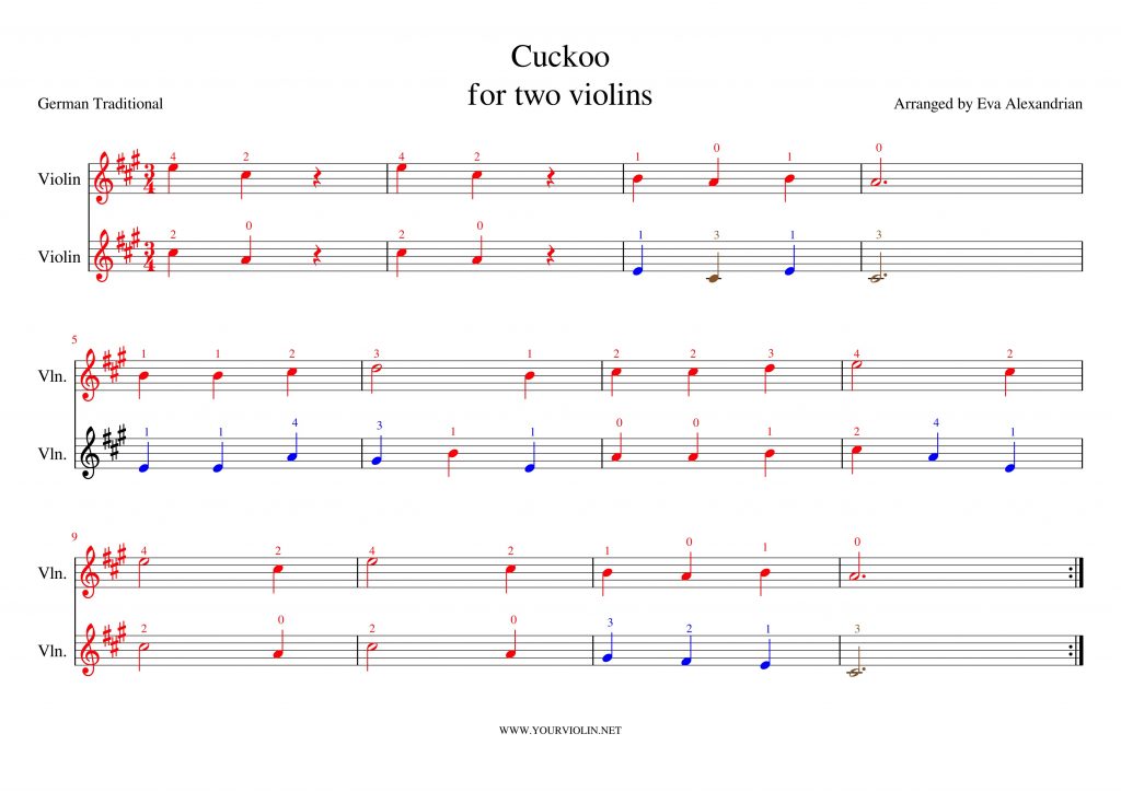 Violin For Beginners Children’s Song with Tutorial and Free Sheet